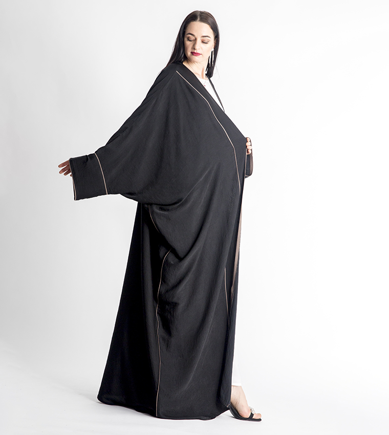 Long Sleeves V-Neck Abaya