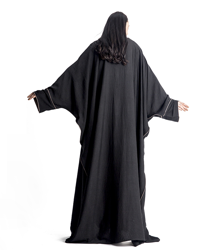 Long Sleeves V-Neck Abaya