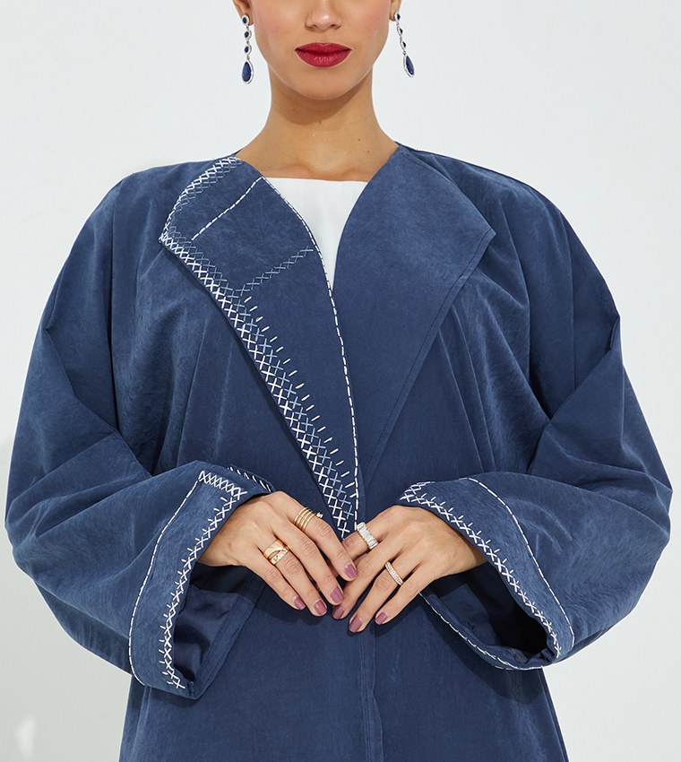 Moistreet  Abayas - Blue Abayas