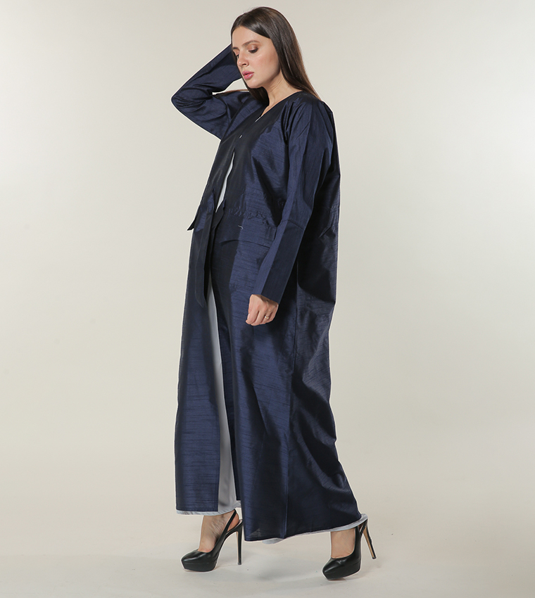 Moistreet  Kaftan - Navy Abayas