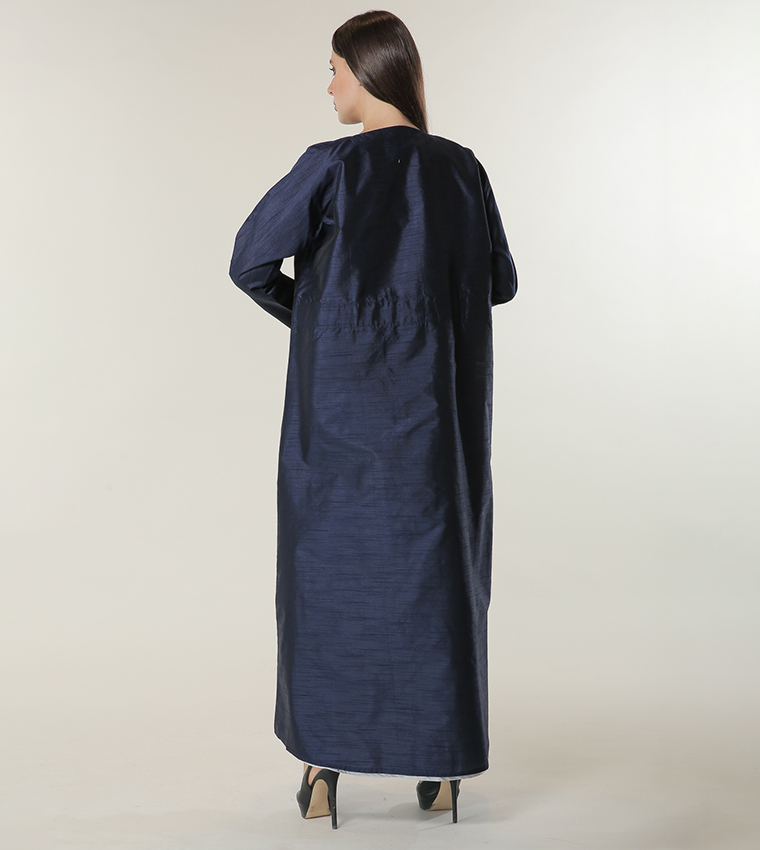 Moistreet  Kaftan - Navy Abayas