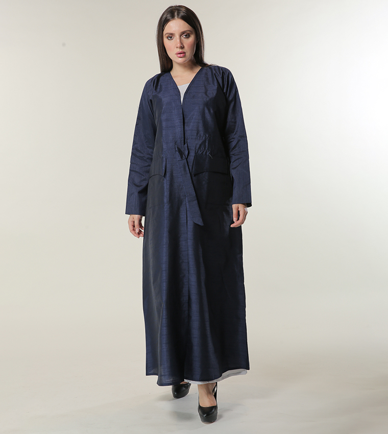 Moistreet  Kaftan - Navy Abayas