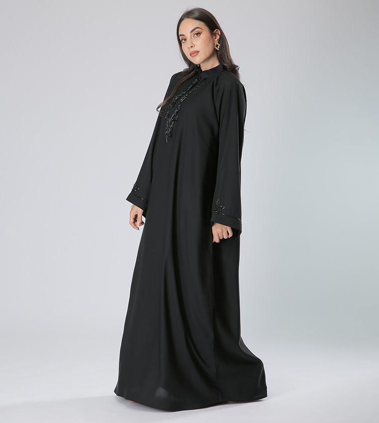Embellished Long Sleeves V-Neck Abaya