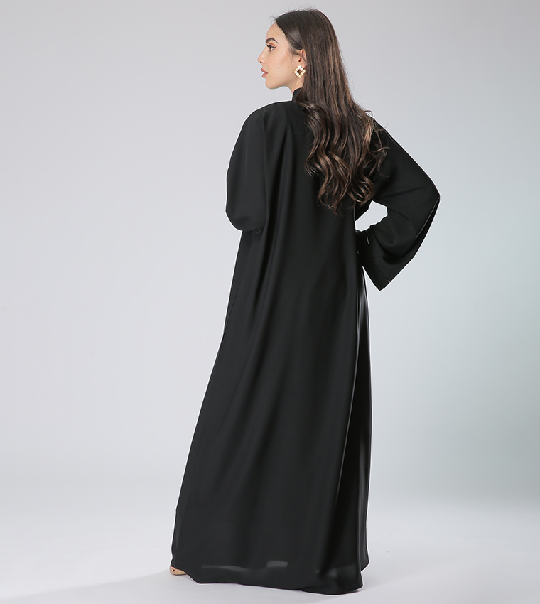 Embellished Long Sleeves V-Neck Abaya