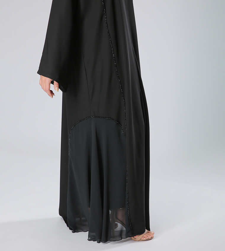 Embellished Long Sleeves V-Neck Abaya