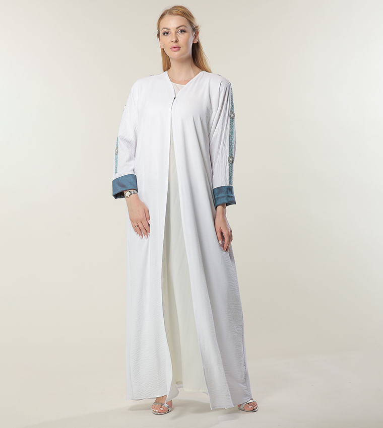 Moistreet  Abayas - White Abayas
