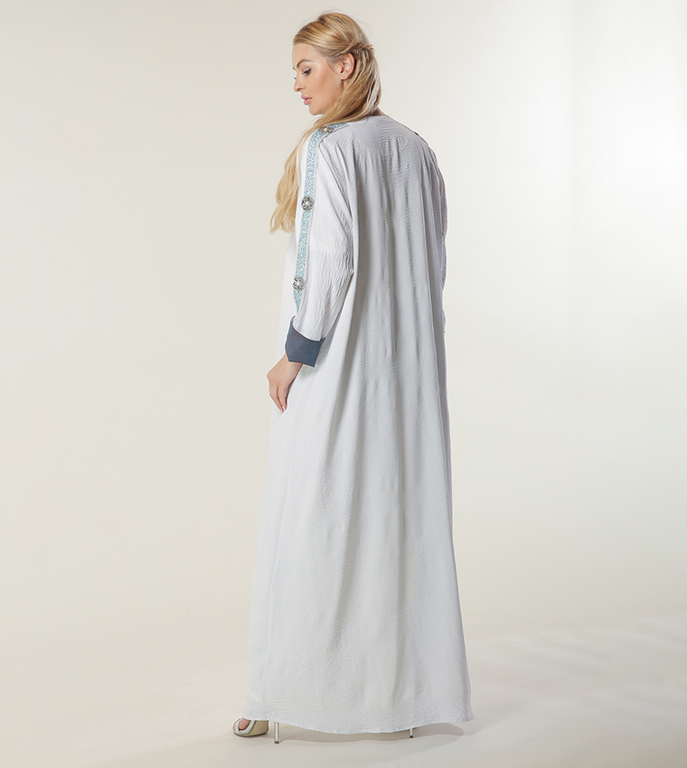 Moistreet  Abayas - White Abayas