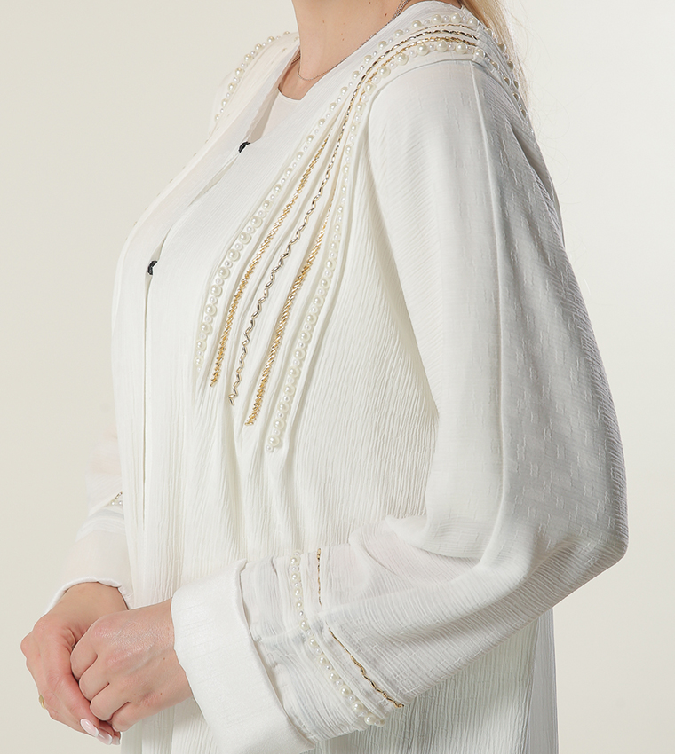 Self Design Embellished Abaya