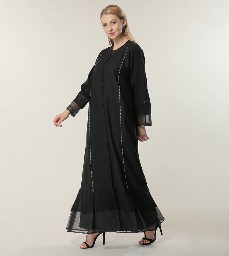 مويستريت  عباية - أسود Abayas