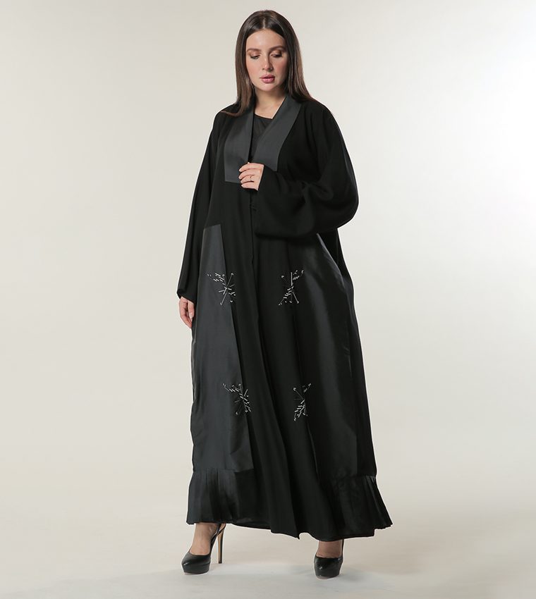 Embellished Wide Sleeves Abaya