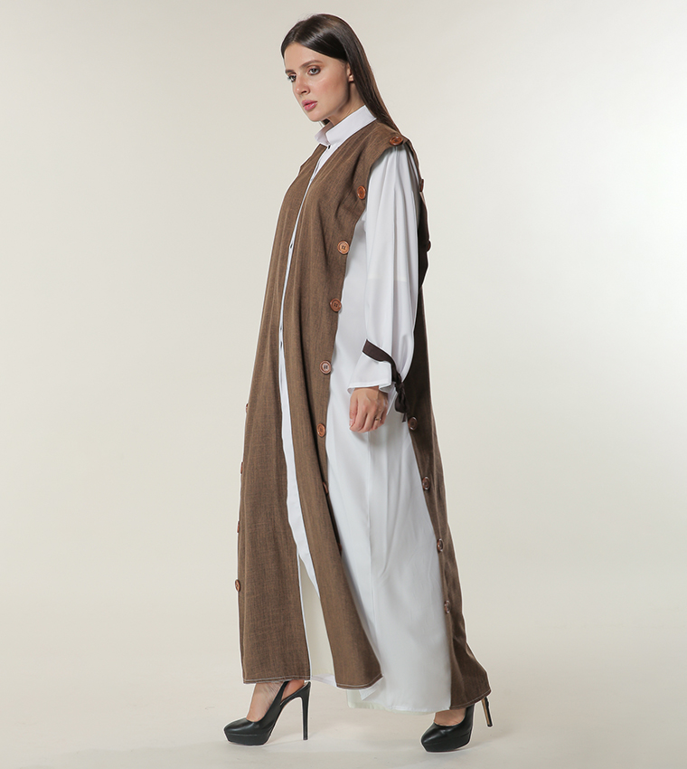Moistreet  Abayas - White Abayas