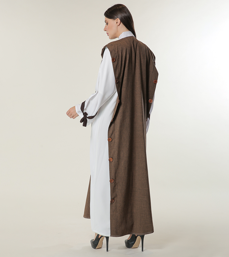 Moistreet  Abayas - White Abayas