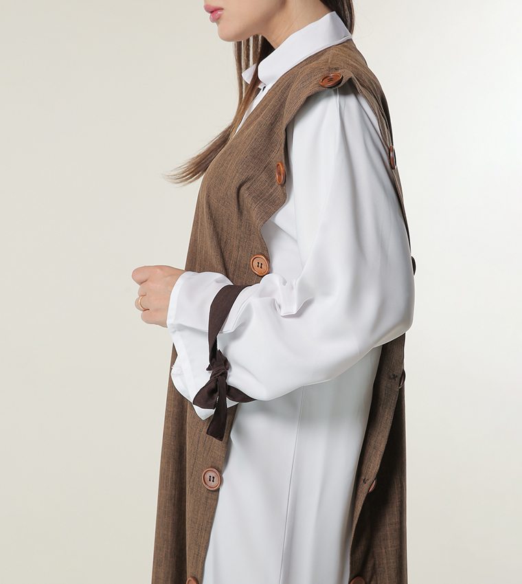 Moistreet  Abayas - White Abayas