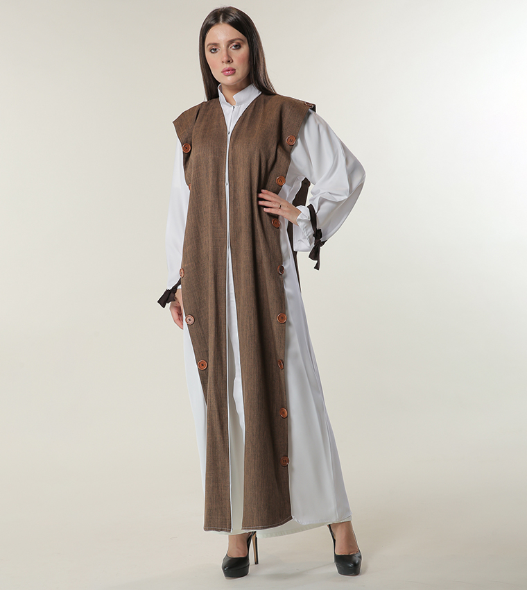 Moistreet  Abayas - White Abayas