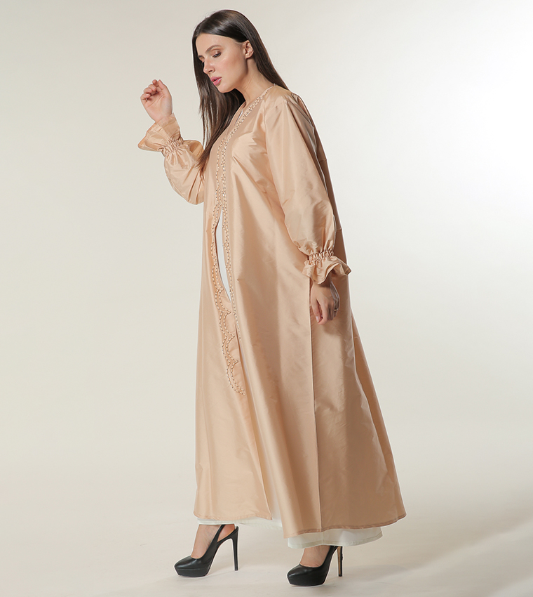 Moistreet  Abayas - Peach Abayas
