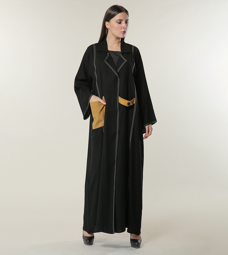 مويستريت  عباية - أسود Abayas