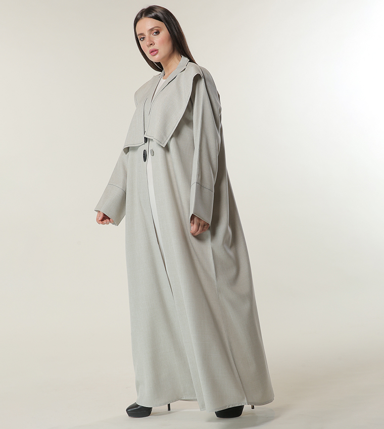 Moistreet  Abayas - Cream Abayas