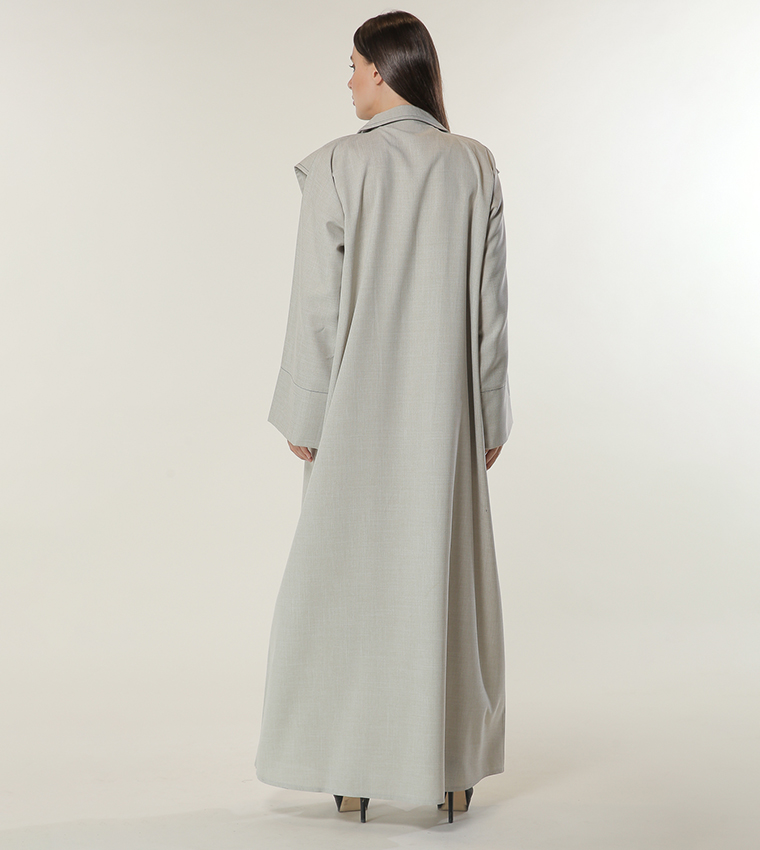 Moistreet  Abayas - Cream Abayas