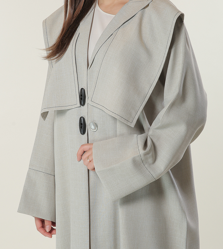 Moistreet  Abayas - Cream Abayas