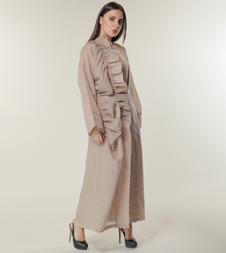 Moistreet  Abayas - Beige Abayas