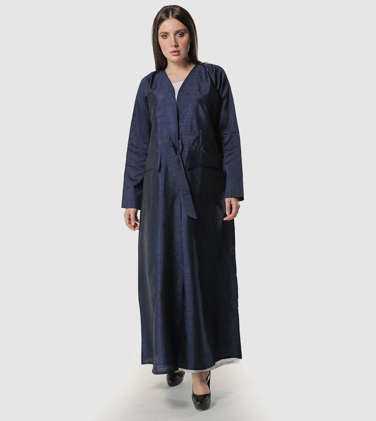 Moistreet  Abayas - Navy Abayas