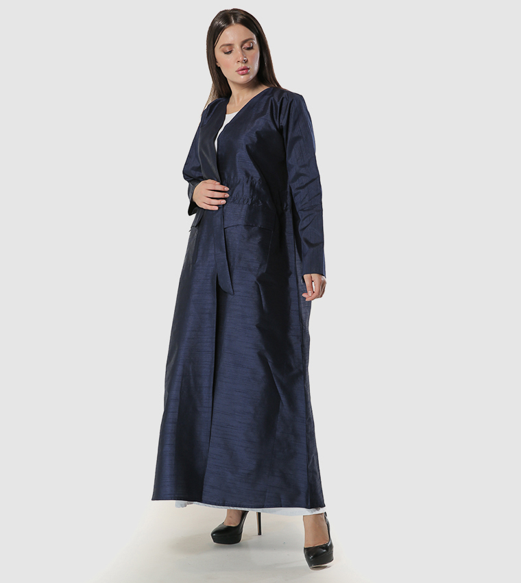 Moistreet  Abayas - Navy Abayas