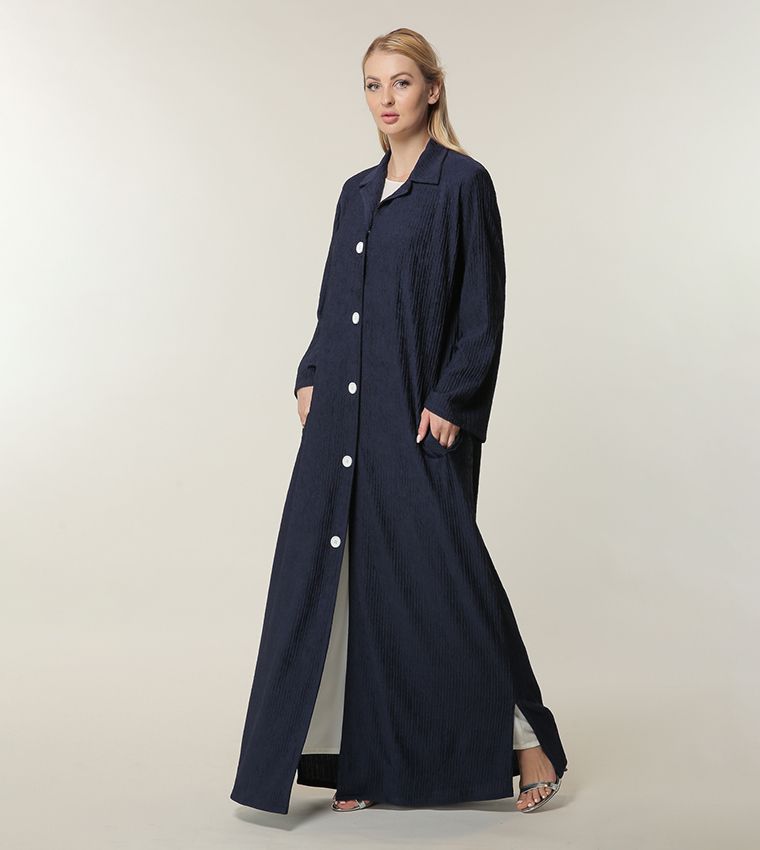 Moistreet  Abayas - Navy Abayas