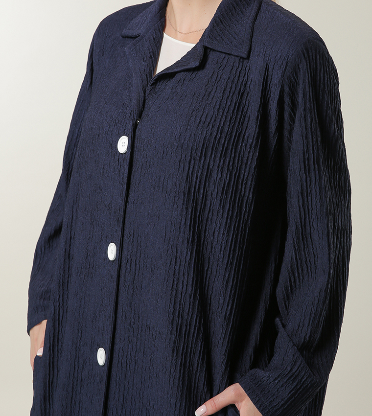 Moistreet  Abayas - Navy Abayas