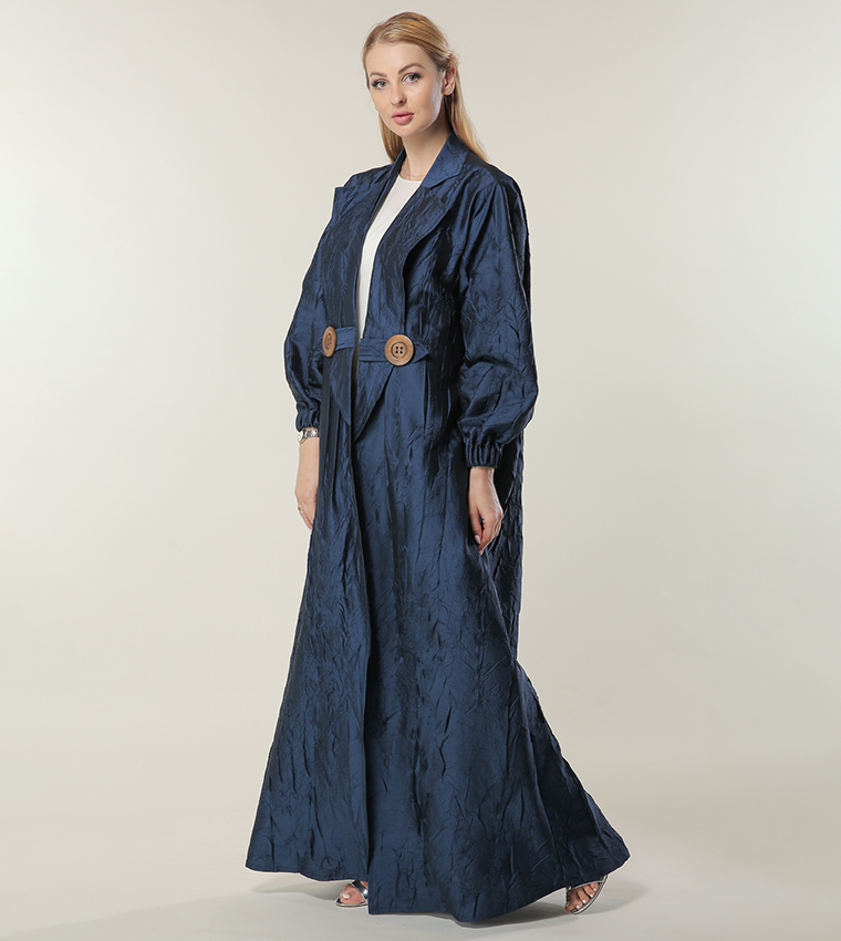 Moistreet  Abayas - Navy Abayas