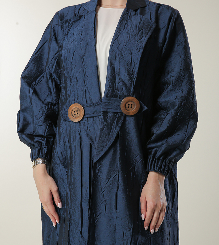 Moistreet  Abayas - Navy Abayas