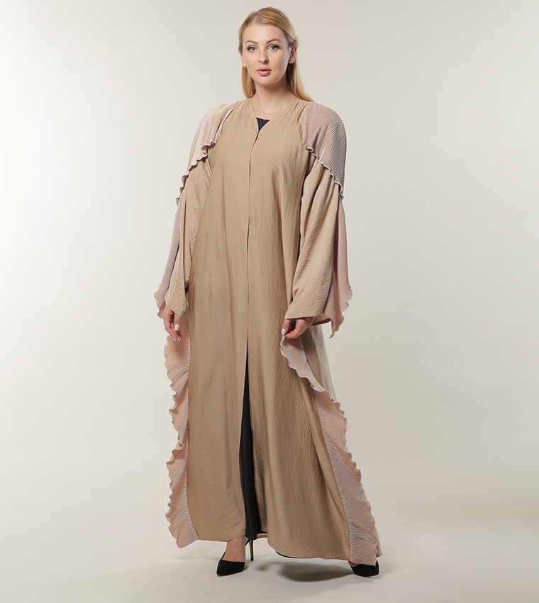 Moistreet  Abayas - Beige Abayas