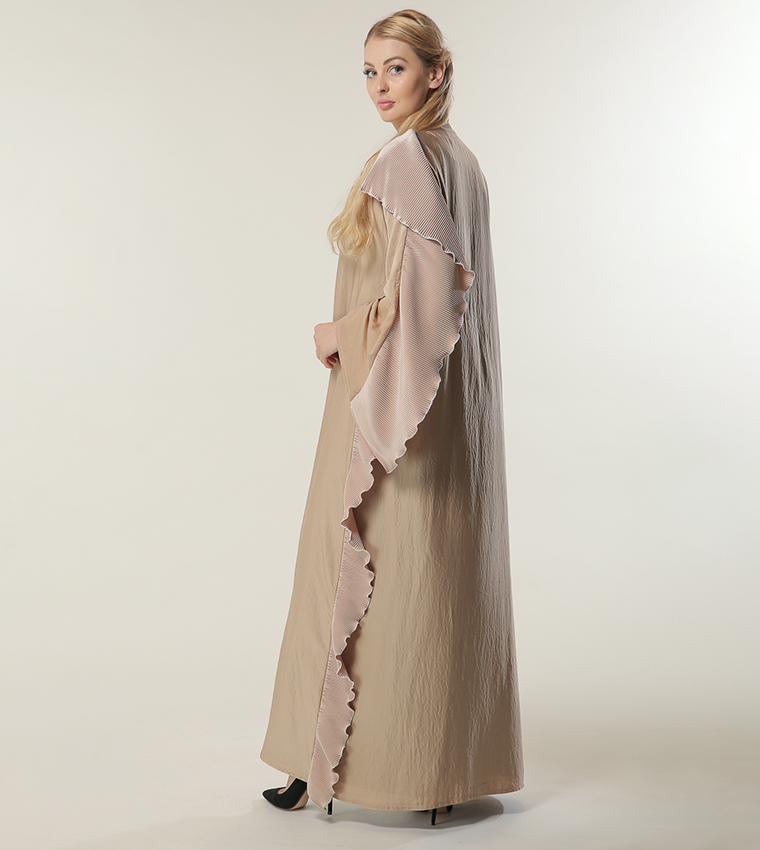 Moistreet  Abayas - Beige Abayas