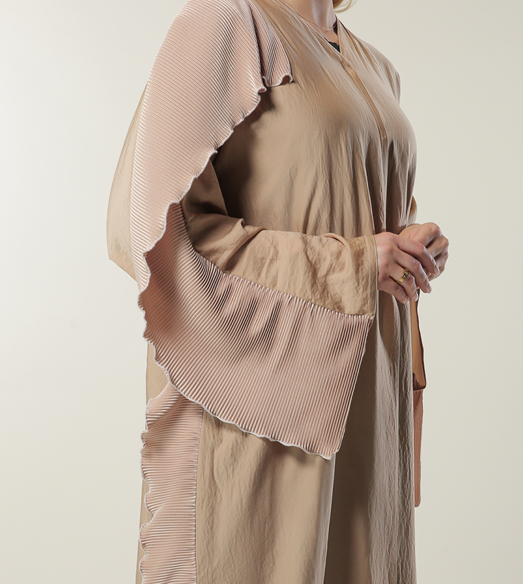 Moistreet  Abayas - Beige Abayas