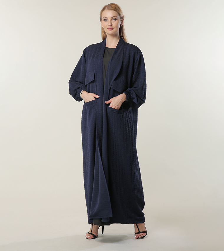 Moistreet  Abayas - Navy Abayas