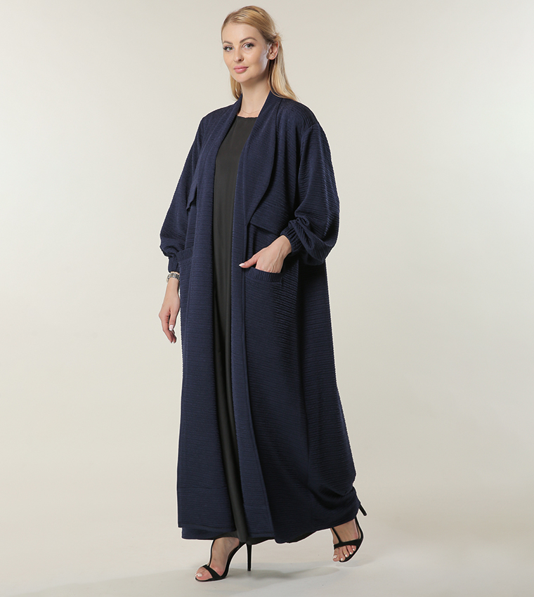 Moistreet  Abayas - Navy Abayas