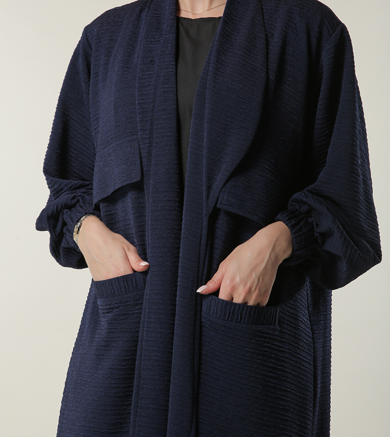Moistreet  Abayas - Navy Abayas