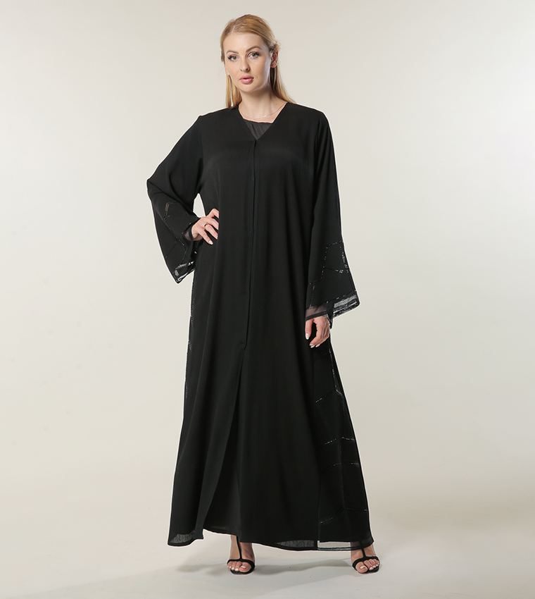 مويستريت  عباية - أسود Abayas