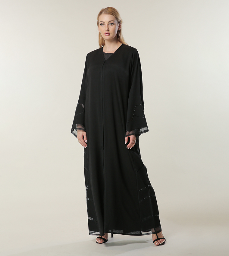 مويستريت  عباية - أسود Abayas