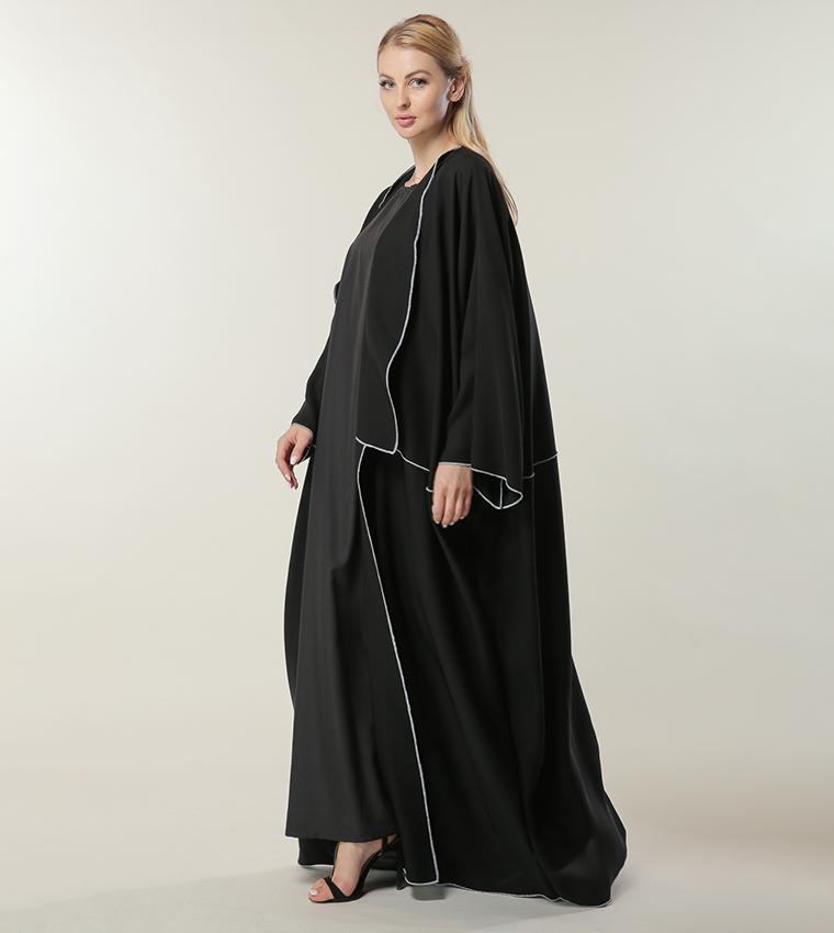 Loose Fit Open Abaya