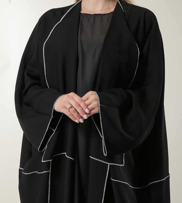 Loose Fit Open Abaya