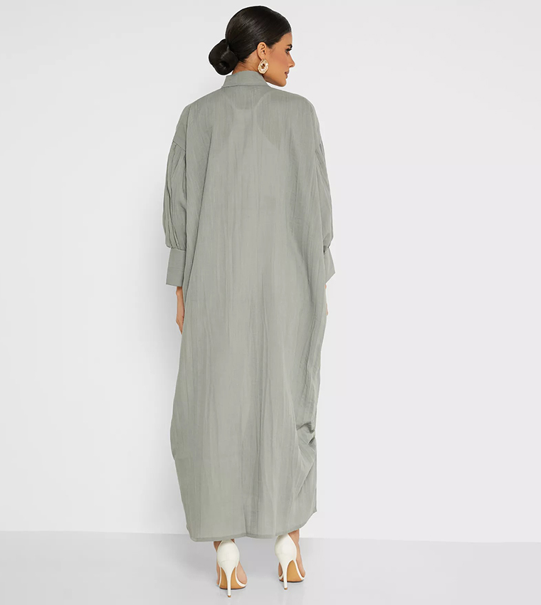 Moistreet  Abayas - Grey Abayas