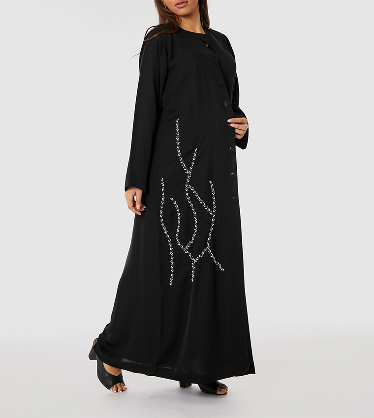 مويستريت  عباية - أسود Abayas