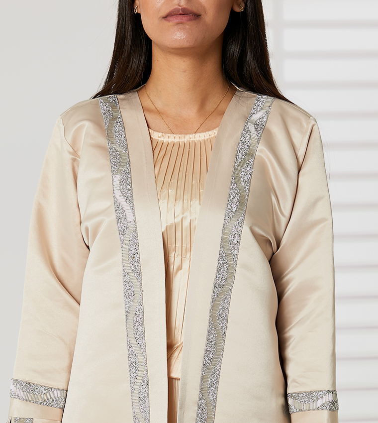 Moistreet  Abayas - Peach Abayas