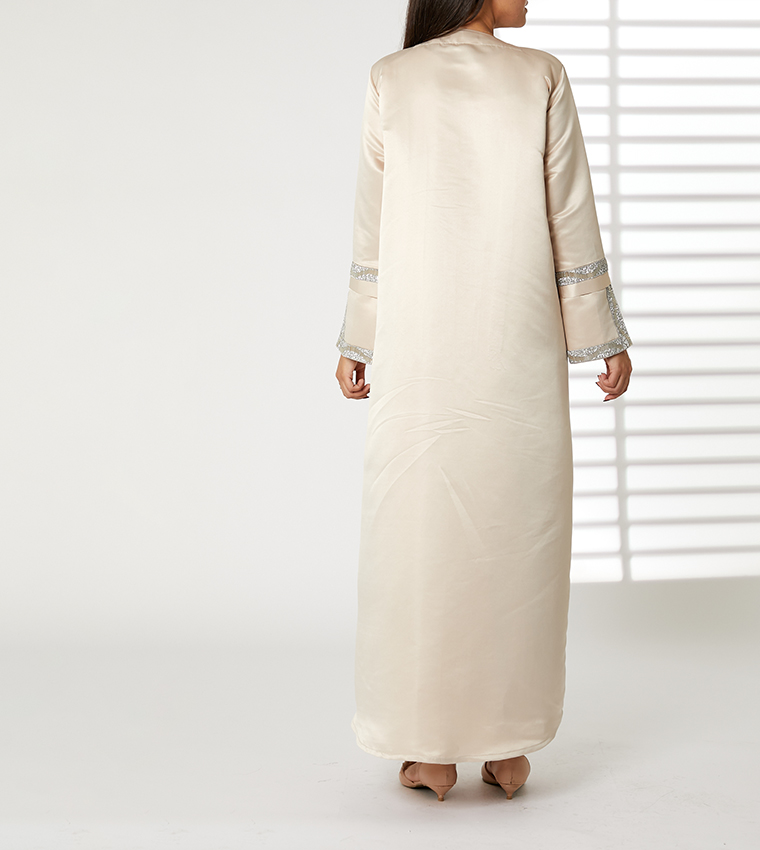 Moistreet  Abayas - Peach Abayas