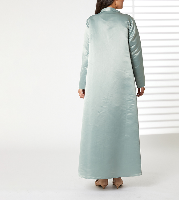 Moistreet  Abayas - Green Abayas