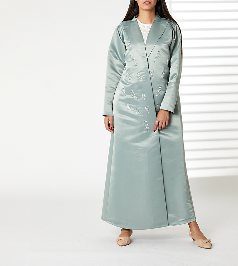 Moistreet  Abayas - Green Abayas