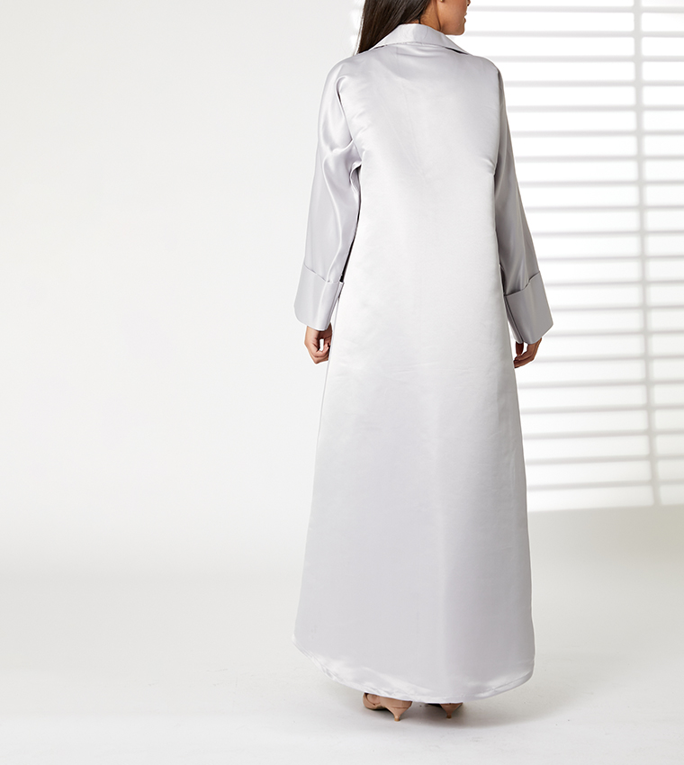 Moistreet  Abayas - Grey Abayas