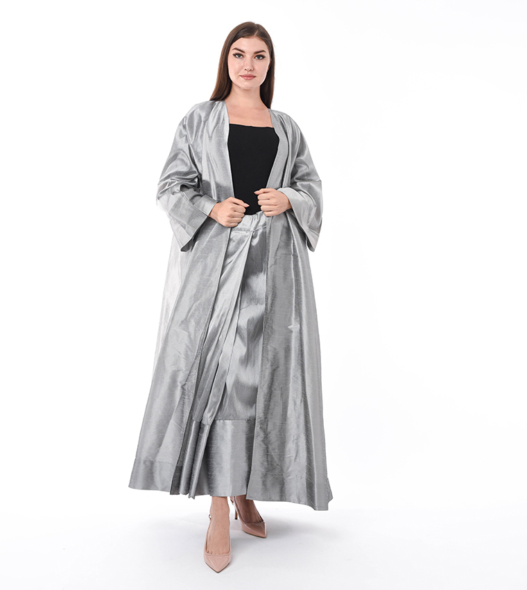 Moistreet  Abayas - Grey Abayas