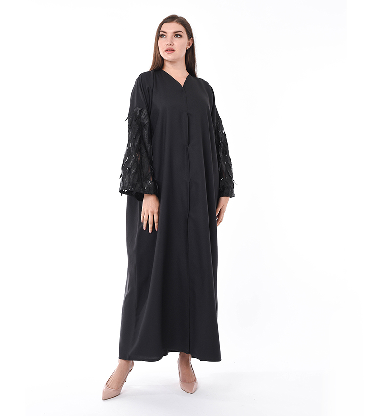 مويستريت  عباية - أسود Abayas