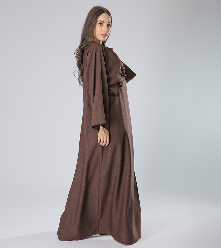 Moistreet  Abayas - Brown Abayas